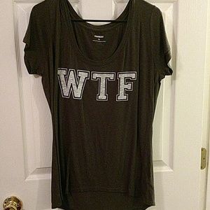 Express wtf tee grey
